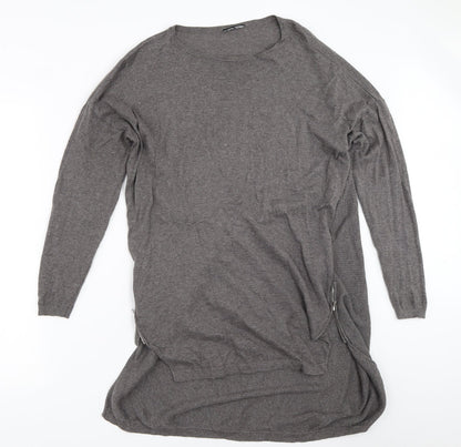 Womens UK Size 10 Warehouse Grey Pullover Jumper