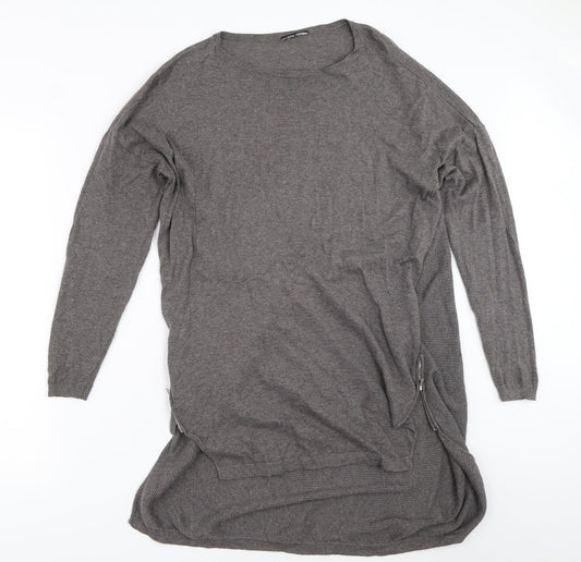 Womens UK Size 10 Warehouse Grey Pullover Jumper