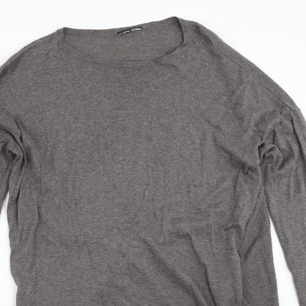Womens UK Size 10 Warehouse Grey Pullover Jumper