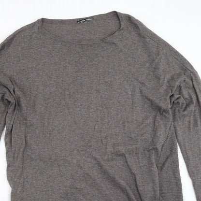 Womens UK Size 10 Warehouse Grey Pullover Jumper