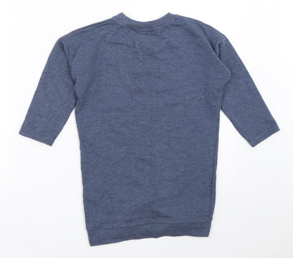 Pep&Co Girls Blue   Pullover Sweatshirt Size 5-6 Years