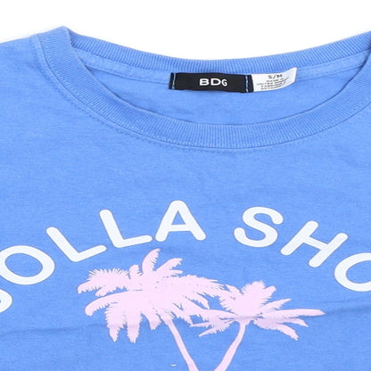 BDG Womens Blue   Cropped T-Shirt Size S