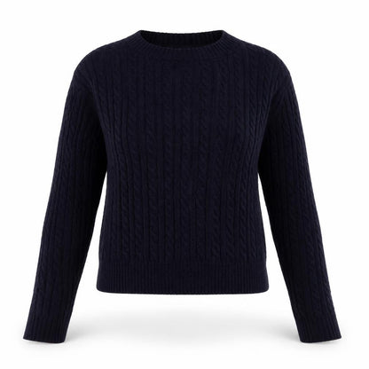 Womens UK Size M Pull&Bear Blue Pullover Jumper