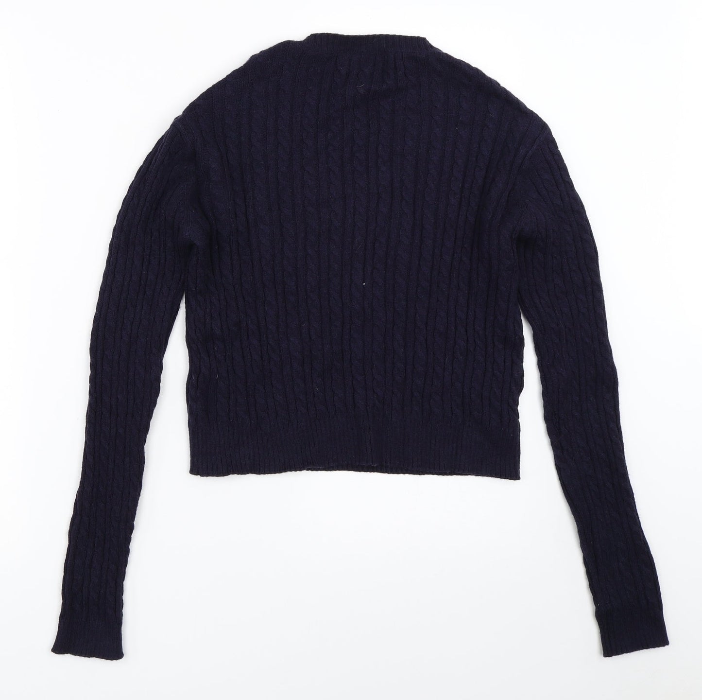 Womens UK Size M Pull&Bear Blue Pullover Jumper