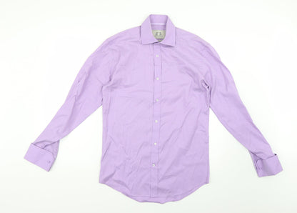 the city collection Mens Purple    Dress Shirt Size 37