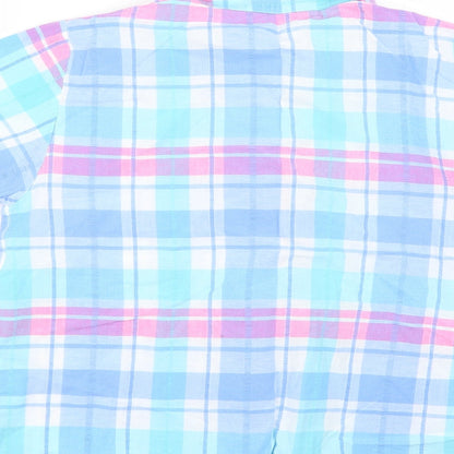 Dunnes Stores Womens Multicoloured Check  Top Pyjama Top Size 8