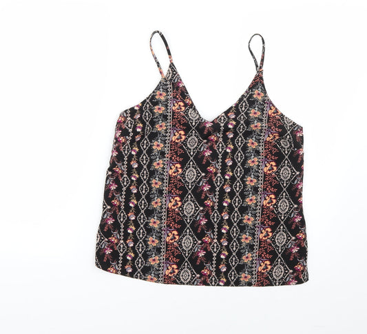 Womens UK Size 8 New Look Multicoloured Basic Blouse