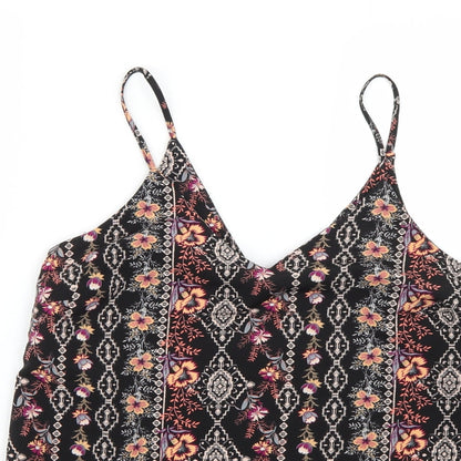 Womens UK Size 8 New Look Multicoloured Basic Blouse