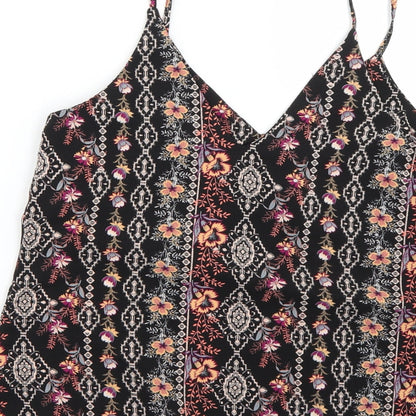Womens UK Size 8 New Look Multicoloured Basic Blouse