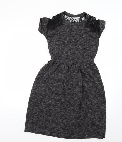 George Womens Grey   Fit & Flare  Size 8