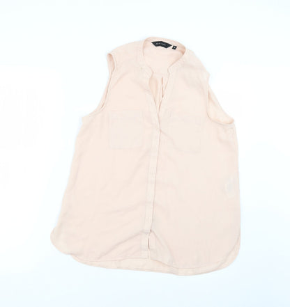 Womens UK Size 8 New Look Pink Basic Blouse