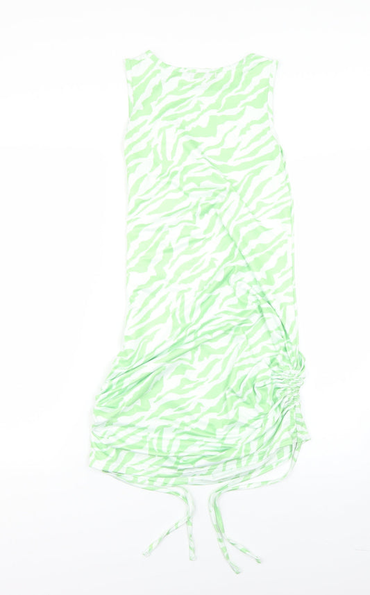 SheIn Womens Green Animal Print  Bodycon  Size S