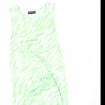 SheIn Womens Green Animal Print  Bodycon  Size S