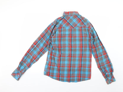 Mens UK Size S Henleys Multicoloured  Button-Up Long Sleeve Casual Shirt