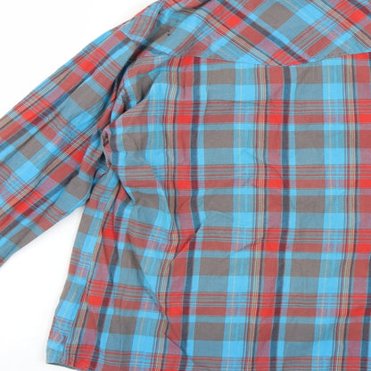 Mens UK Size S Henleys Multicoloured  Button-Up Long Sleeve Casual Shirt
