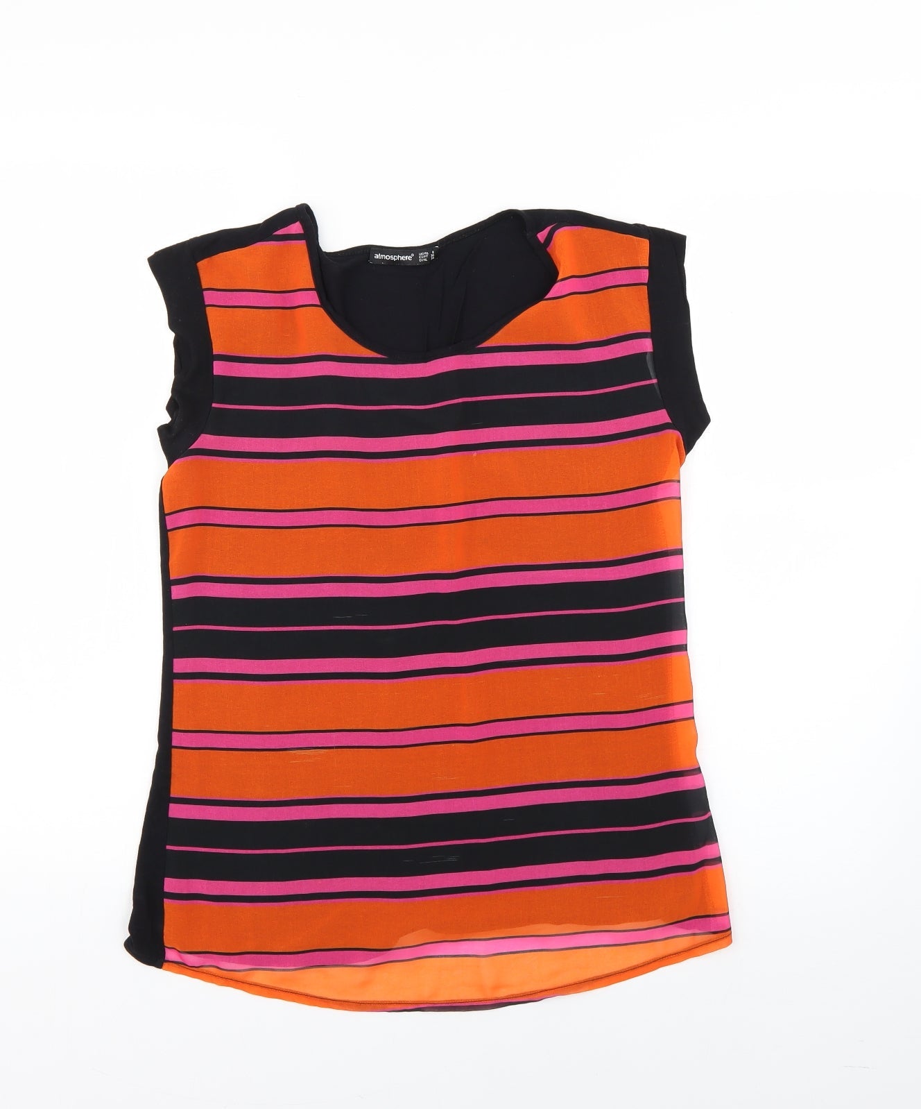 Womens UK Size 8 Atmosphere Multicoloured Basic Blouse