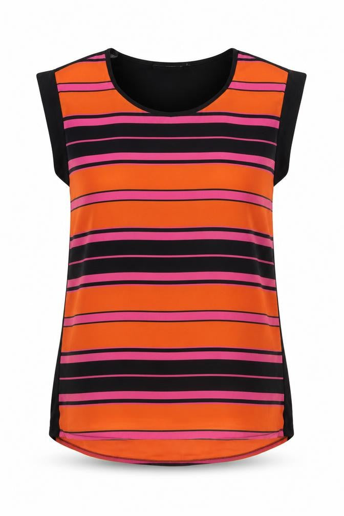 Womens UK Size 8 Atmosphere Multicoloured Basic Blouse