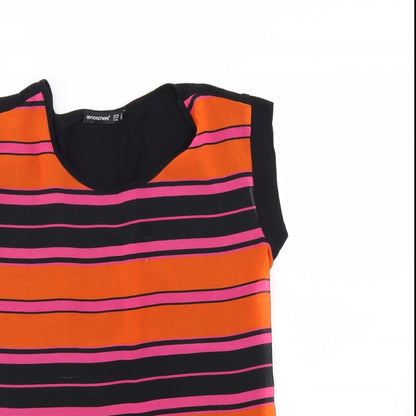 Womens UK Size 8 Atmosphere Multicoloured Basic Blouse