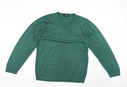 Marks and Spencer Mens Green   Pullover Jumper Size XL