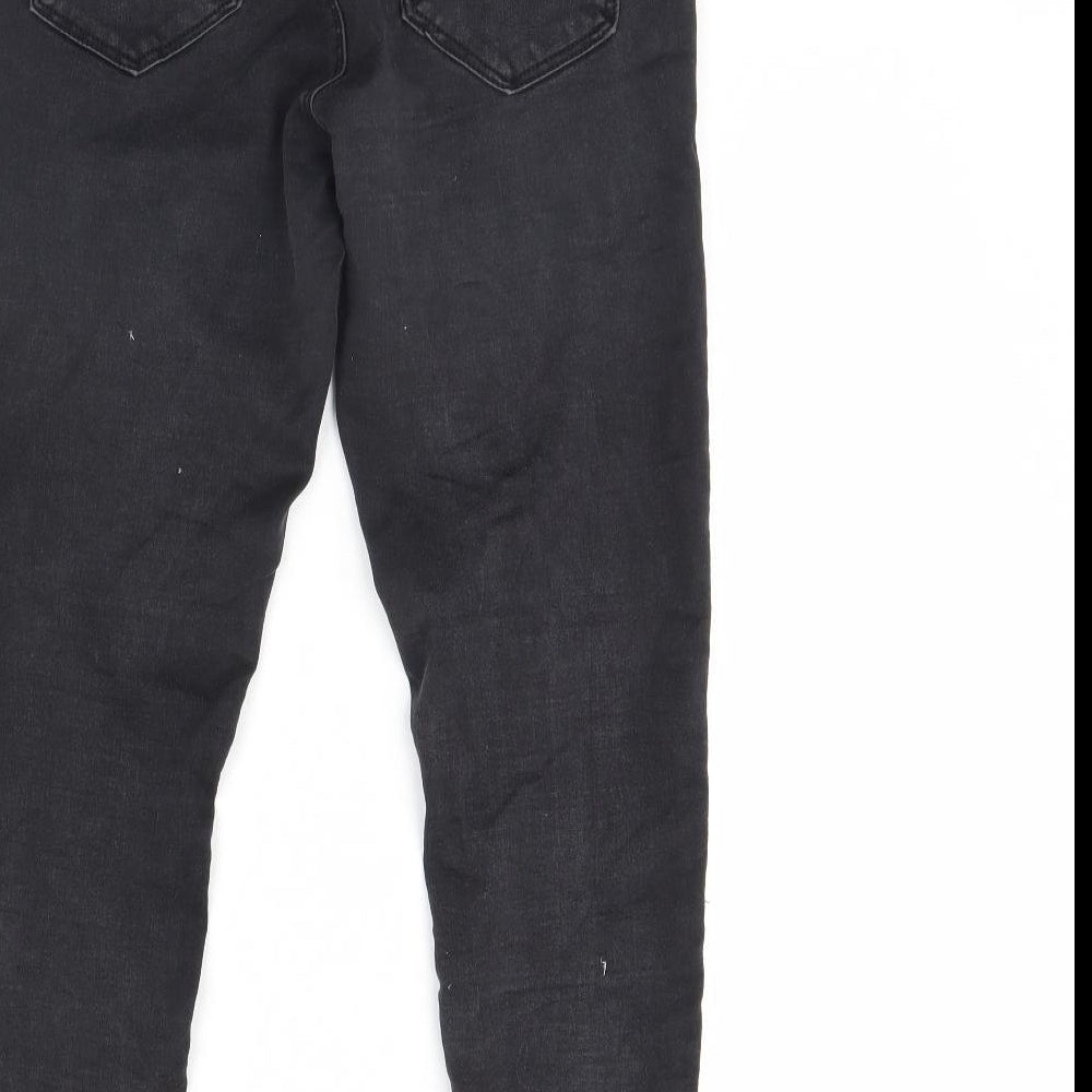 Dorothy Perkins Womens Black  Denim Skinny Jeans Size 12 L28 in