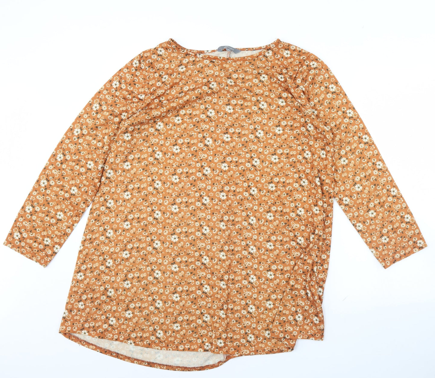 Womens UK Size 12 Principles Orange Pullover Jumper