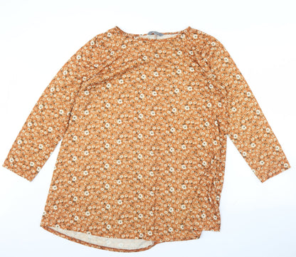 Womens UK Size 12 Principles Orange Pullover Jumper