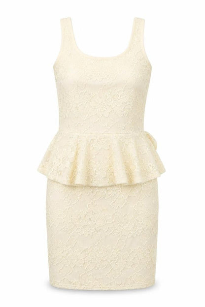 Front view of River Island women’s ivory mini, size UK 8