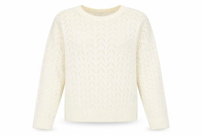 Womens UK Size S Divided White Pullover Jumper