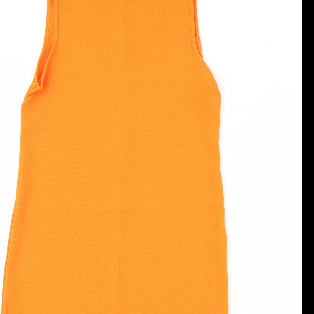 Boohoo Womens Orange   Shift  Size 8