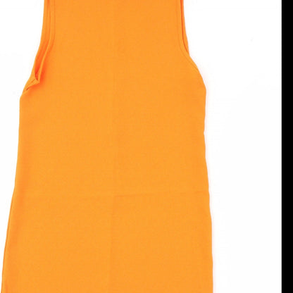 Boohoo Womens Orange   Shift  Size 8