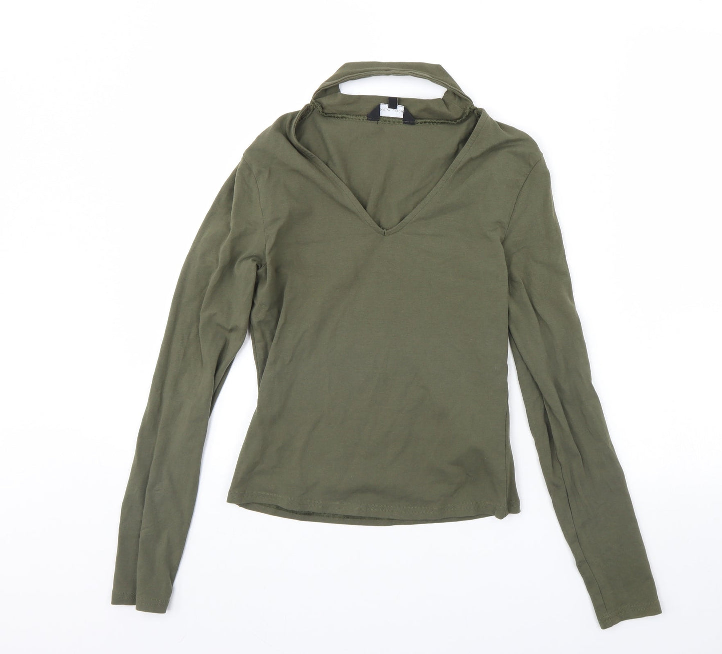 Womens UK Size 10 New Look Green Basic Blouse