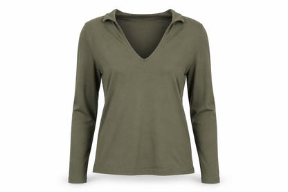 Womens UK Size 10 New Look Green Basic Blouse