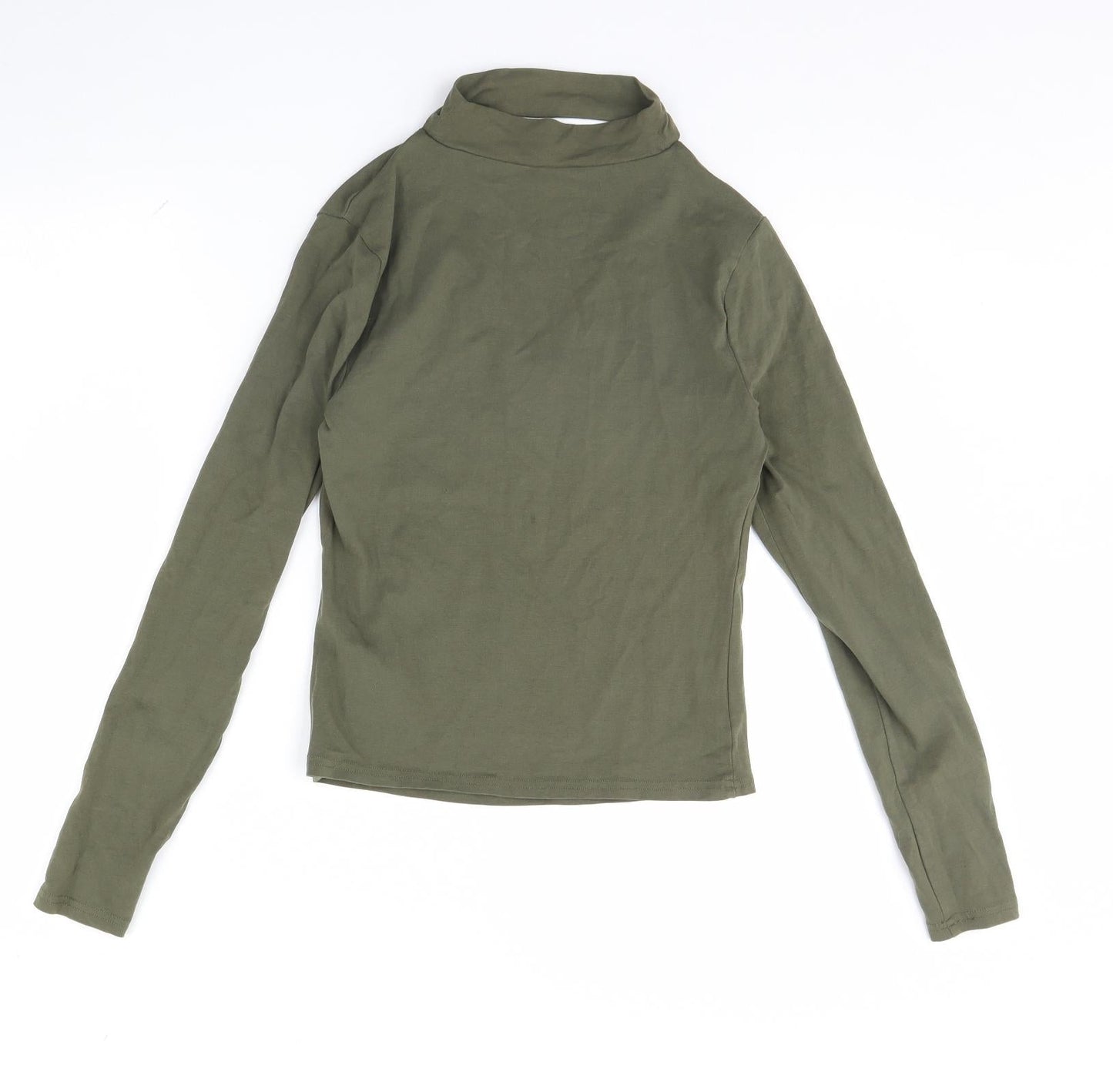 Womens UK Size 10 New Look Green Basic Blouse