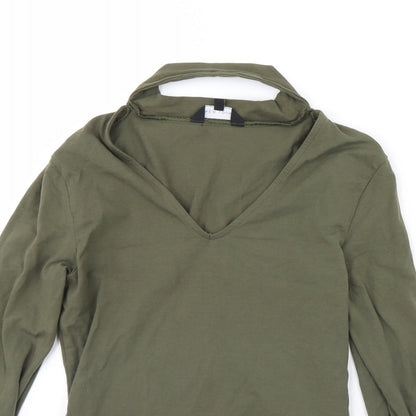 Womens UK Size 10 New Look Green Basic Blouse