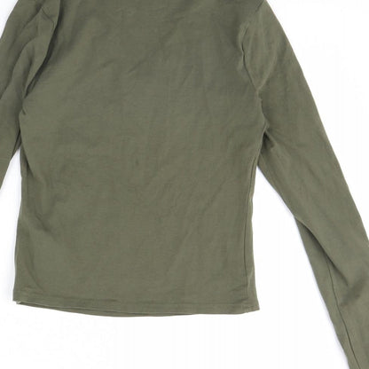 Womens UK Size 10 New Look Green Basic Blouse