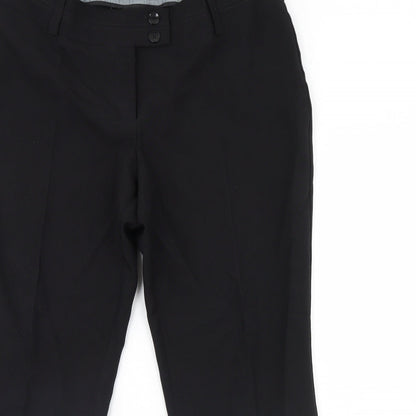 Womens UK Size 16 Evie Regular Fit Dress Pants Black Trousers