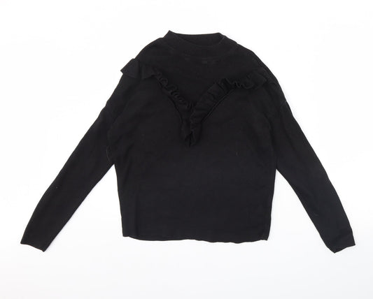 Womens UK Size L New Look Black Pullover Jumper