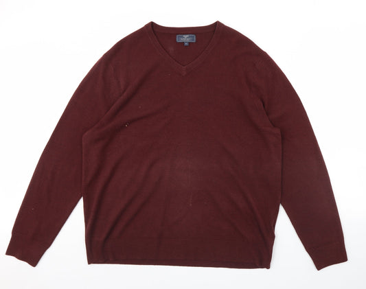 Atlantic Bay Mens Red   Pullover Jumper Size XL