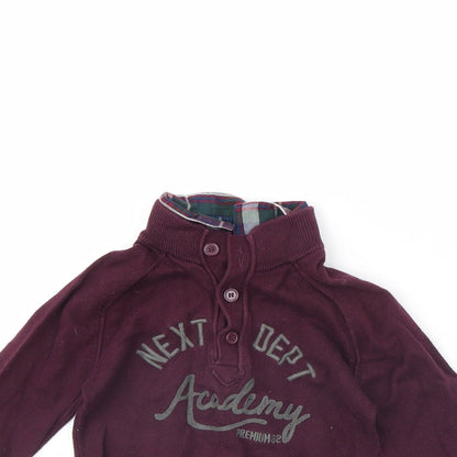 NEXT Baby Purple   Pullover Jumper Size 18-24 Months