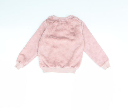 hey Girls Pink   Pullover Jumper Size 5 Years