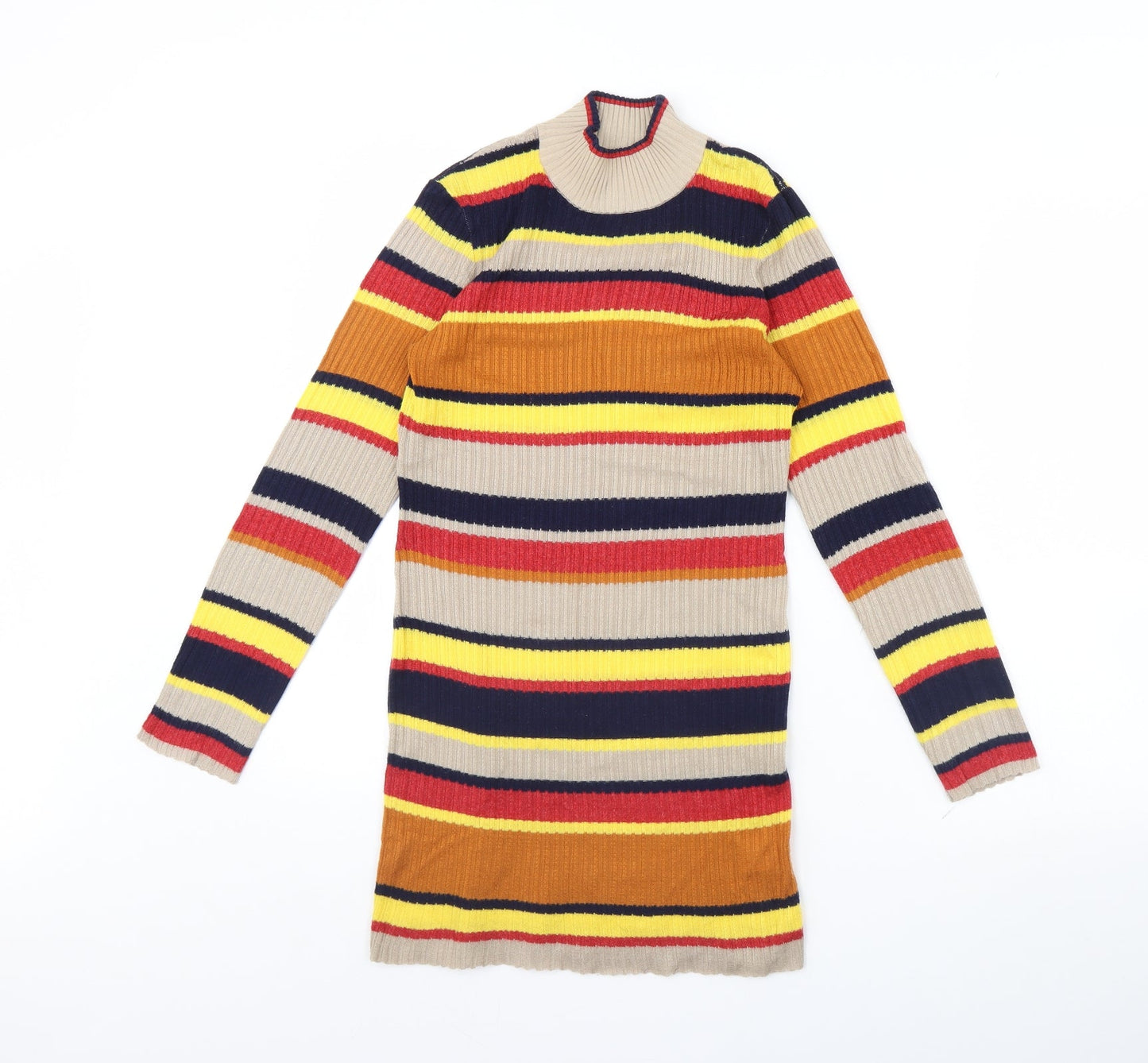 Glamorous Womens Multicoloured Striped  Pullover Jumper Size XS