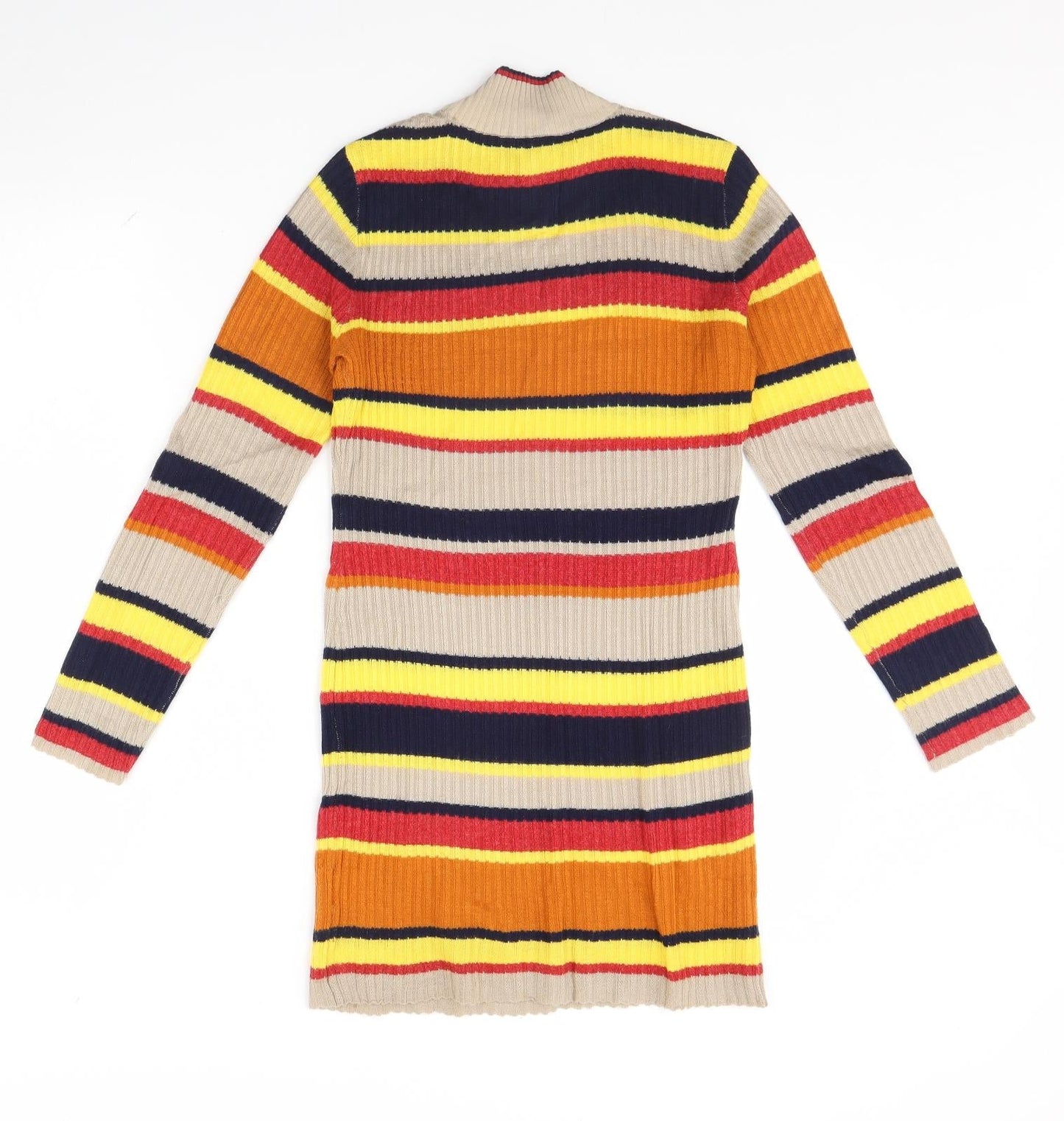 Glamorous Womens Multicoloured Striped  Pullover Jumper Size XS