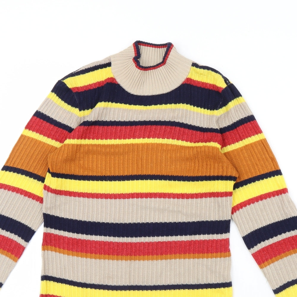 Glamorous Womens Multicoloured Striped  Pullover Jumper Size XS