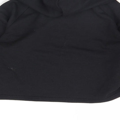 Brand and care label for New Look women’s black pullover hoodie, size UK 14