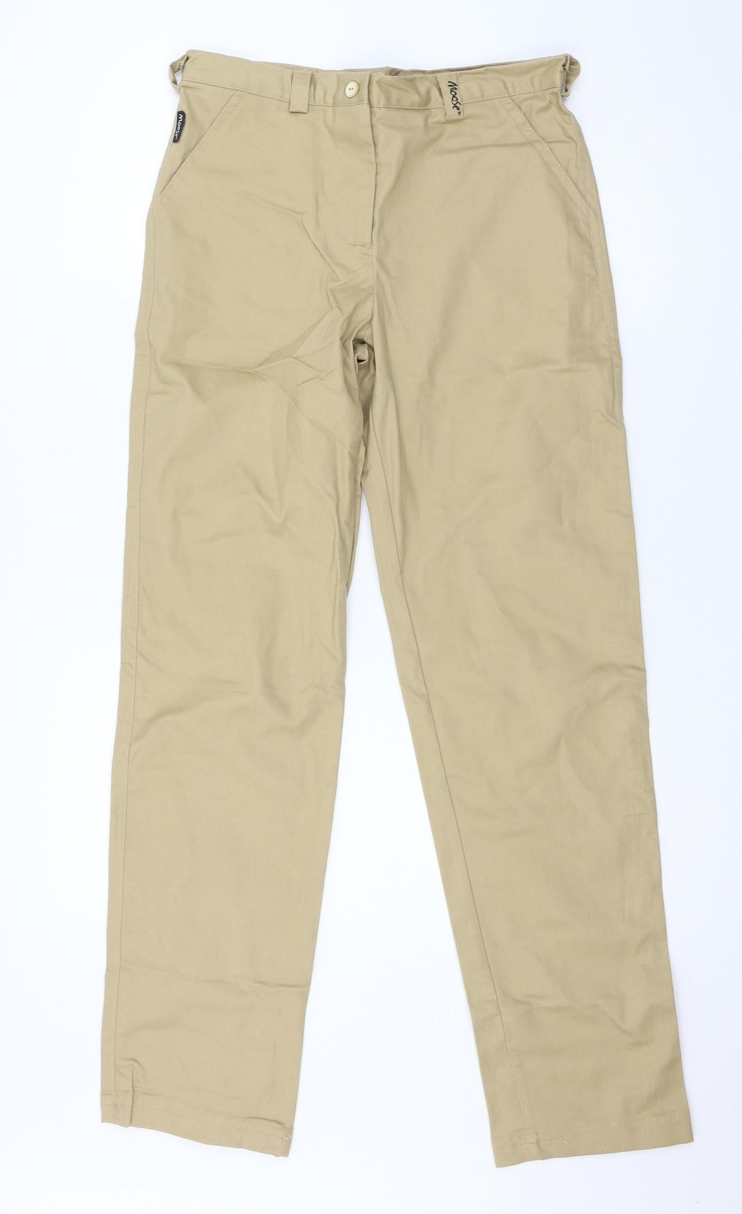Womens UK Size 30 in Moose Regular Fit  Beige Trousers