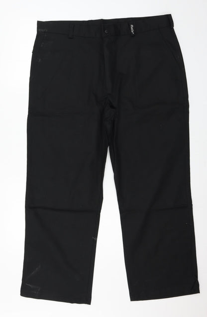 Womens UK Size 40 in Moose Regular Fit  Black Trousers