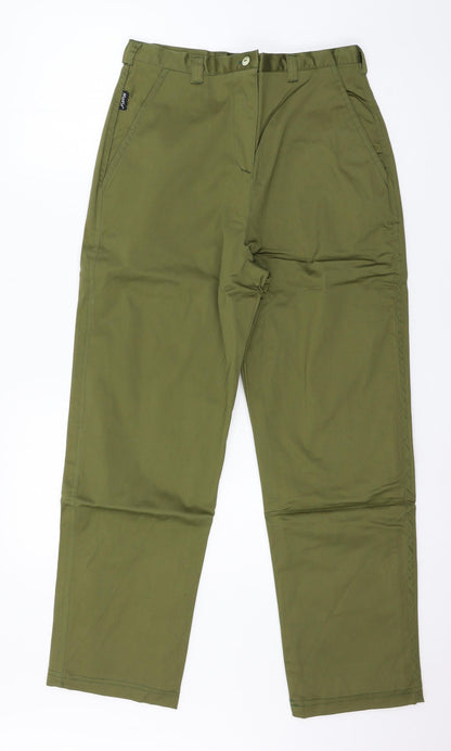 Womens UK Size 30 in Moose Regular Fit  Green Trousers