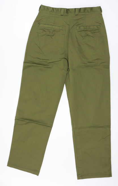 Womens UK Size 30 in Moose Regular Fit  Green Trousers
