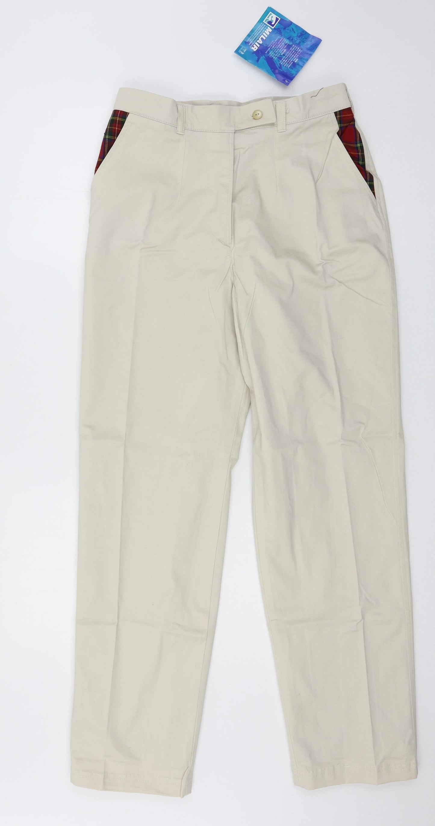 Womens UK Size 30 in Moose Regular Fit  Ivory Trousers