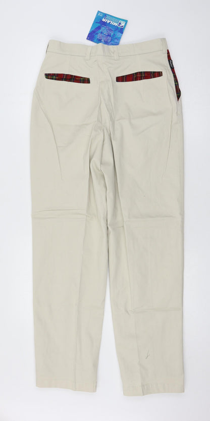 Womens UK Size 30 in Moose Regular Fit  Ivory Trousers